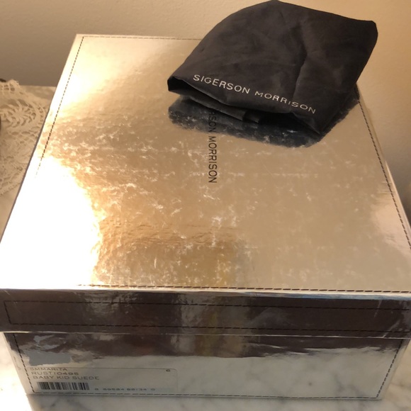 Sigerson Morrison Fringed Smmarita Sandals Rust baby kid suede - Picture 10 of 11